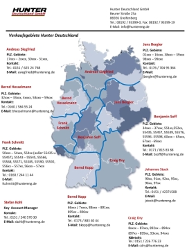 Verkaufsgebiete